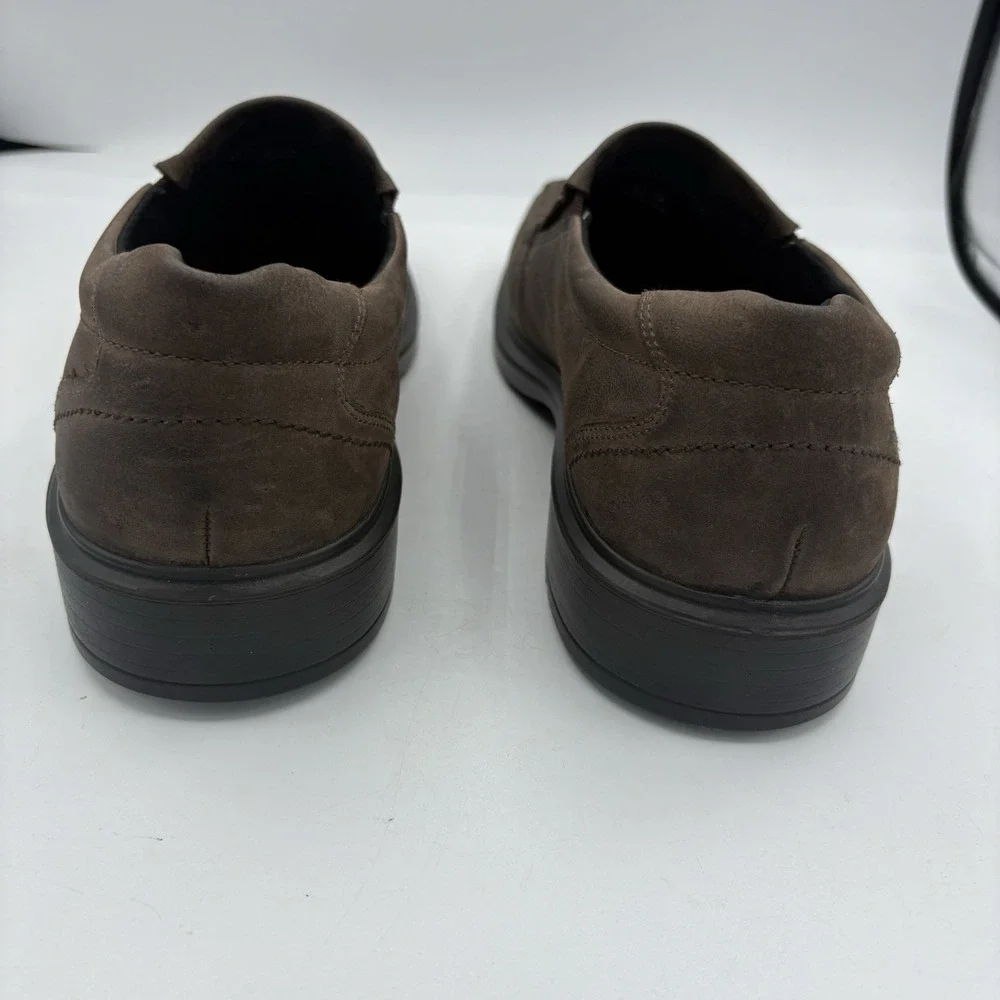 Ecco Shoes Mens Size 12.5‎ EU 46 Helsinki 2 Leather Loafers Dark Brown Slip On